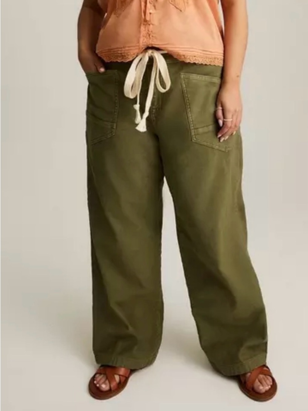 Torrid Festi Loose High-Rise Straight Pant 24R NWT